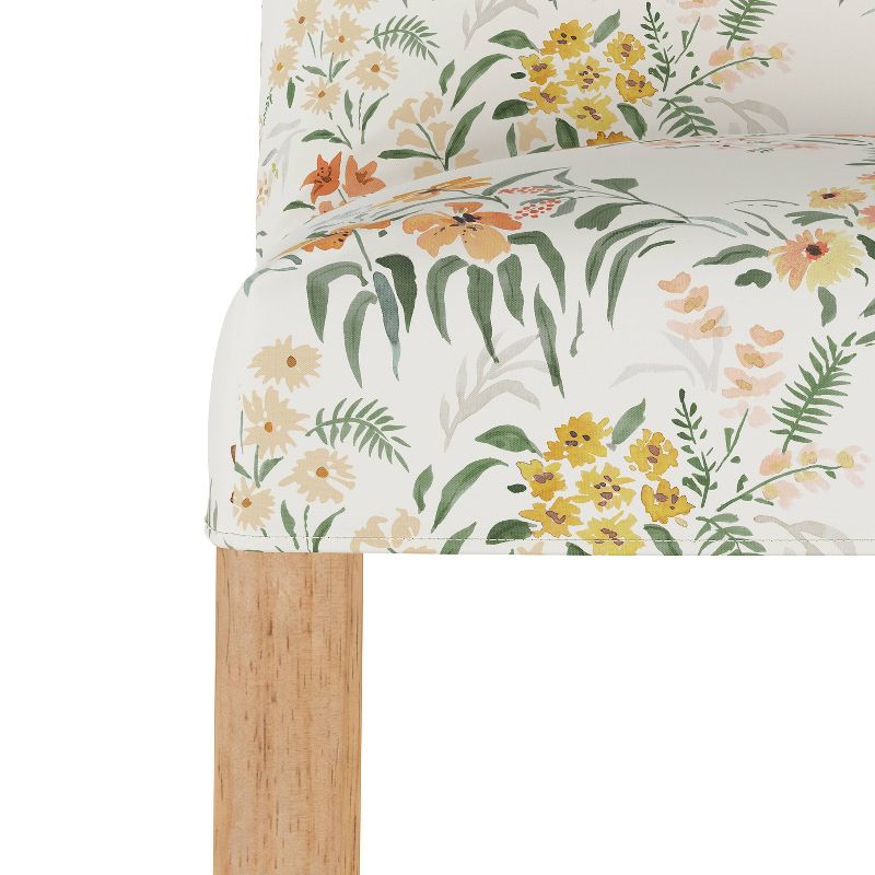 Skyline Furniture Kendra Slipcover Barstool Lucinda Floral Harvest, 6 of 8