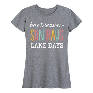 Women's - Instant Message - Lake Days Short Sleeve Graphic T-Shirt - 1 of 4