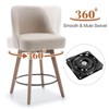 Bekrvio 26'' Counter Height Bar Stools, Linen Fabric - 3 of 4