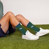 MLB Tampa Bay Rays Adult Crew Socks: Cushioned Heel & Toe, Knit Logo Pattern - 3 of 3