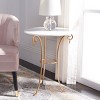 Tamara Accent Table - FOX2500A - Gold/White - Safavieh Couture - 3 of 4