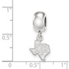 Black Bow Jewelry Sterling Silver Texas A&M Aggies NCAA Bead Charm - 3 of 4