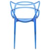 LeisureMod Milan Modern Plastic Dining Chair with Wire Design - 4 of 4