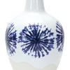 Two-Tone Tie Dye Design Ceramic Vase 11"H - 3 of 3