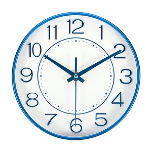Unique Bargains Modern Silent Non Ticking Battery Operated Round Wall Clock 8 Inch - 1 of 4