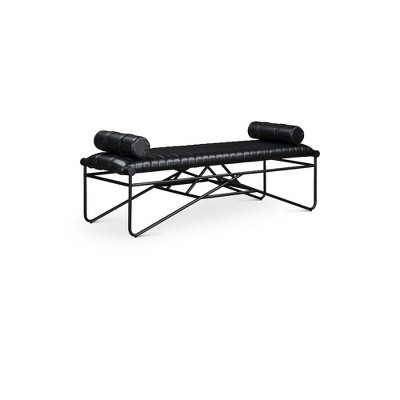 Meridian Furniture,Gatsby Vegan Leather Bench