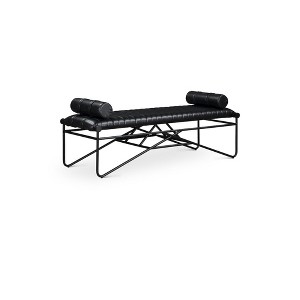 Meridian Furniture,Gatsby Vegan Leather Bench - 1 of 4