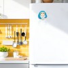 Unique Bargains Decorative Magnets Magnetic Fridge Sticker Irregular Shape Resin Lilac Beige 1Pc - 2 of 3