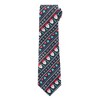 Jacob Alexander Men's Santa Claus Gifts Hearts Snowflakes Diagonal Pattern Regular Length Neck Tie - 2 of 4