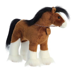 Aurora Medium Showstoppers Clydesdale Breyer Exquisite Stuffed Animal Brown 11.5" - 1 of 4