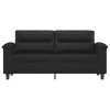 vidaXL 2-Seater Sofa Black 55.1 in. Faux Leather - 3 of 4