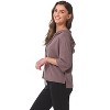 Rekucci Soft Stretch Cropped Loungewear Hoodie for Women - 2 of 4