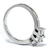 Pompeii3 1/2ct Three Stone Diamond Ring 14K White Gold - 3 of 4