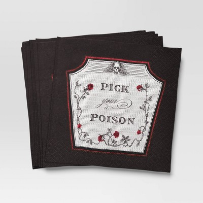 20pk Pick Your Poison Beverage Napkins - Threshold™