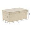 REGALWOVEN Fabric Collapsible Spacious Versatile Storage Bin with Lid and Handle 2 Pcs - image 4 of 4