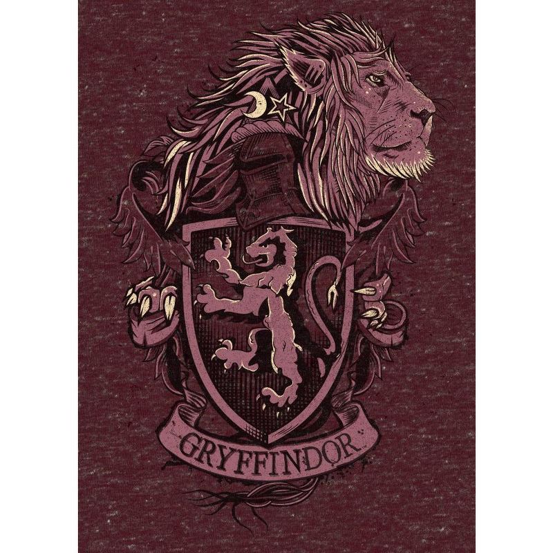 Harry Potter Gryffindor House Crest Men's Cardinal Red T-shirt, 2 of 3
