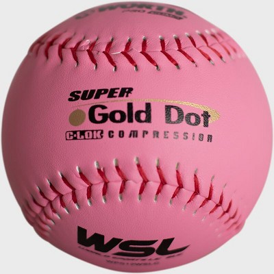 Worth Pink Pro Comp Super Gold Dot 12" Slowpitch WSL Softballs DZ