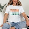 Simply Sage Market Women's Stacked Teacher Short Sleeve Graphic Tee - 2 of 4