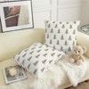 Christmas Tree Throw Pillow Covers Green White Xmas Pillow Cases 18x18 Inch Set of 2 - 4 of 4