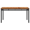 vidaXL Bistro Table Black 15.7"x27.5" Metal - 4 of 4