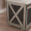 Kumasinova Farmhouse Dog Crate Furniture with Sliding Door,Dog Kennel Indoor with Removable Divider,Dog Cage with  Flip Top for Small/Medium/Large Dog - 4 of 4
