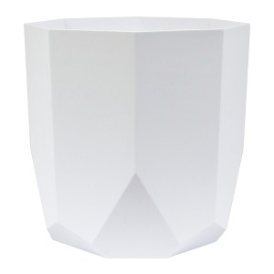 Bloem 10" Tuxton Modern Hexagon Small Planter, Casper White - 1 of 4