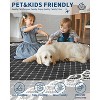 Washable Scalloped Area Rugs, Modern Bordered Floor Mats, Non-Slip Contemporary Accent Rug, Non-Shedding Soft Low Pile Indoor Carpet for Living Room - 4 of 4