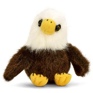 Bearington Soar Plush Stuffed Animal Bald Eagle, Pose-Able and Huggable Design, 6" - 1 of 4