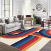 COZONY Washable Runner Mat, Non-Slip Low Pile, Abstract Pattern Rug for Hallway, Kitchen, Laundry Room - 4 of 4