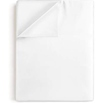 King White Hydro-brushed Flat Top Sheet By Bare Home : Target
