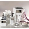 Creative Scents Quilted Mirror White Wastebasket - 2 of 4