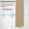 2 Pack Acoustic Solid Wood Wall Panels, 94.49” x 12.6” Soundproof Wall Panels, Wood Slat Wall Panels for Wall Decor - 3 of 4