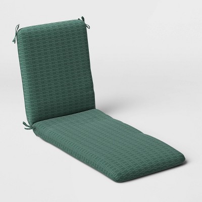 Outdoor Chaise Cushion DuraSeason Fabric™ Teal - Project 62™