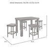 HomeStock Palm Harbor Outdoor Wicker High Dining Table - Brown - 2 of 4
