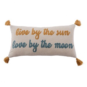 Kassandra Sun Moon Decorative Pillow - Levtex Home - 1 of 3