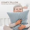 Toddler Pillow with Muslin Pillowcase, 13"x18", Kids Pillow for Sleeping by Comfy Cubs - 1 Pack - 3 of 4