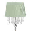 360 Lighting Crystals 60 1/2" Satin Steel Floor Lamp with Shay Celadon Green Shade - 2 of 4