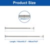 Unique Bargains Carbon Steel Adjustable No Drilling Expandable Shower Curtain Rod - 2 of 4