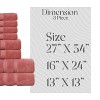 Home Weavers Elegance Essentials 550GSM 100% Cotton Zero Twist Super Absorbent Bath Towel Set - 2 of 4