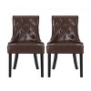 Christopher Knight Home Set of 2 Cheney Faux Leather Tufted Dining Chairs - 2 of 4