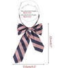 INSPIRE CHIC Women's Pre-tied Asymmetrical Bow Stripe Bow Tie - 2 of 4