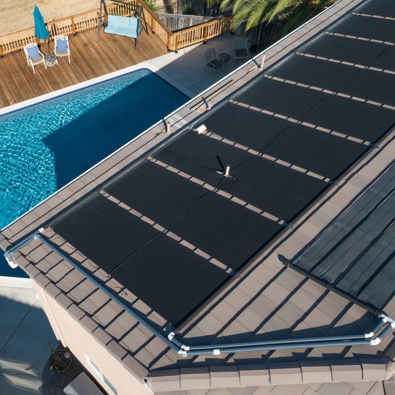 FAFCO 21410 4 x 12 Foot Connected Tube (CT) Solar Powered Panel Pool Efficient Heating System with Patented Metering System and Flow Chamber, 3 of 7