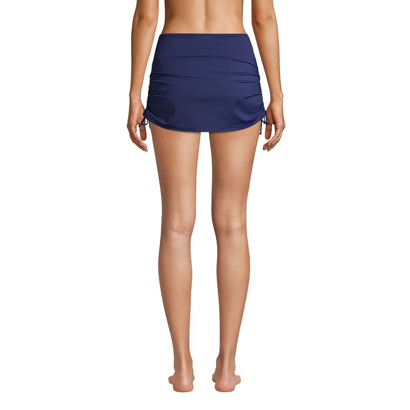 Lands' End Women's Plus Size Chlorine Resistant Tummy Control Adjustable Swim Skirt Swim Bottoms, 2 of 8