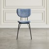 Jofran,Contemporary Modern Faux Leather Split-Back Upholstered Dining Chair (Set of 2) - 3 of 4