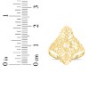 10k Yellow Gold 21mm Oval Leaf Openwork Filigree Ring - 4 of 4