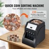 VEVOR USD Coin Sorter, Coin Sorter Machine for USD Coin 1￠ 5￠ 10￠ 25￠, Sorts up to 230 Coins/min, Coin Sorter and Wrapper Machine Holds 200 Coins - 3 of 4