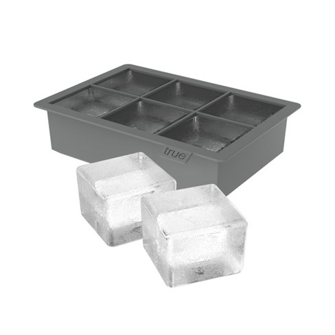 Viski Whiskey Cube Tray With Lid  2-inch Ice Trays & Molds, Grey : Target