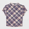 Women's Printed Cap Sleeve Ruff-Collar Blouse - Wild Fable™ - 4 of 4