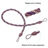 Unique Bargains Braided Decorative with Screw Hooks & Bolts Curtain Holdback Cord 2 Pcs - 4 of 4