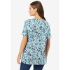 Woman Within Plus Size Perfect Printed Short-Sleeve Crewneck Tee - 3 of 4